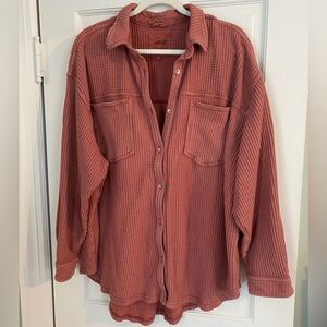 Aerie Waffle Shacket